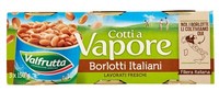 Valfrutta Fagioli Italienische Borlotti-Bohnen,Gekochte Bohnen,Dose 3X150G
