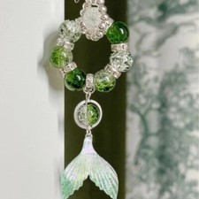 Woman Man mobile phone chain hanging rope keyring keychain