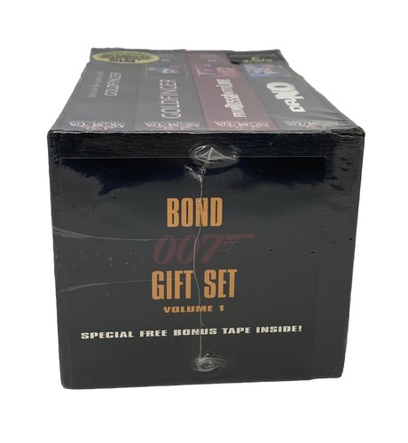 Bond 007 Gift Set Volume 1 VHS 1995 4-Tape Set Three Bond Features New - Picture 11 of 12