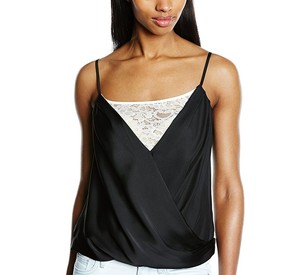 lipsy lace insert wrap dress