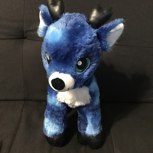 Build A Bear Tinsel Blue Reindeer Plush 