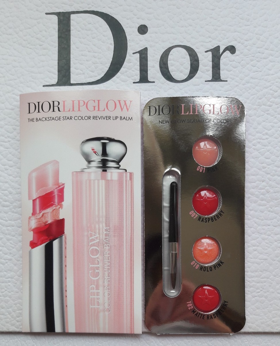 Dior Addict Lip Balm 4 Colors Carded w Brush | eBay