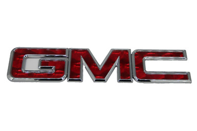 Fits GMC Front Grill Emblem 13'' Badge Logo  Red Vintage