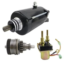 1995-1996 Starter Motor & Relay & Bendix for Kawasaki JS750 750SXi 21163-3702