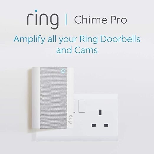 All-new Ring Chime Pro, white Built in Night Light Adjustable