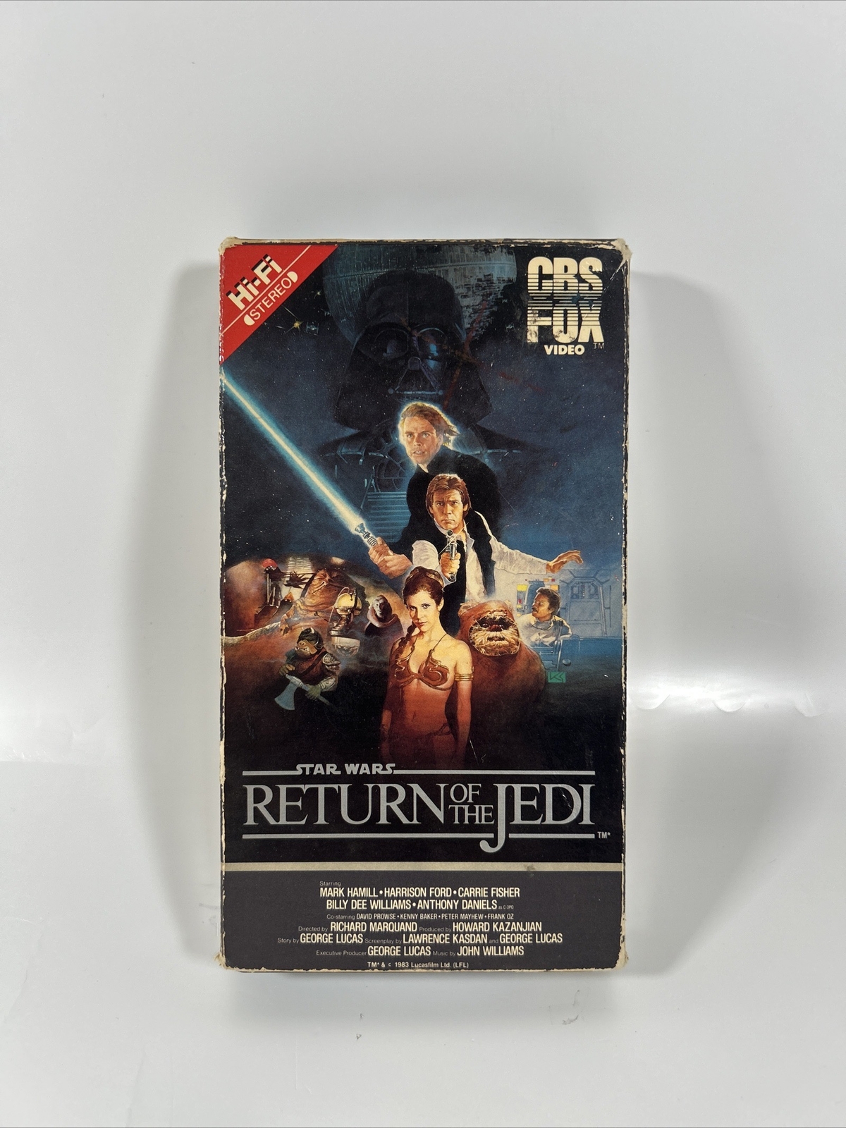 Star Wars Return Of The Jedi VHS 1983 CBS Fox Video Hi-Fi Red Label Movie Film