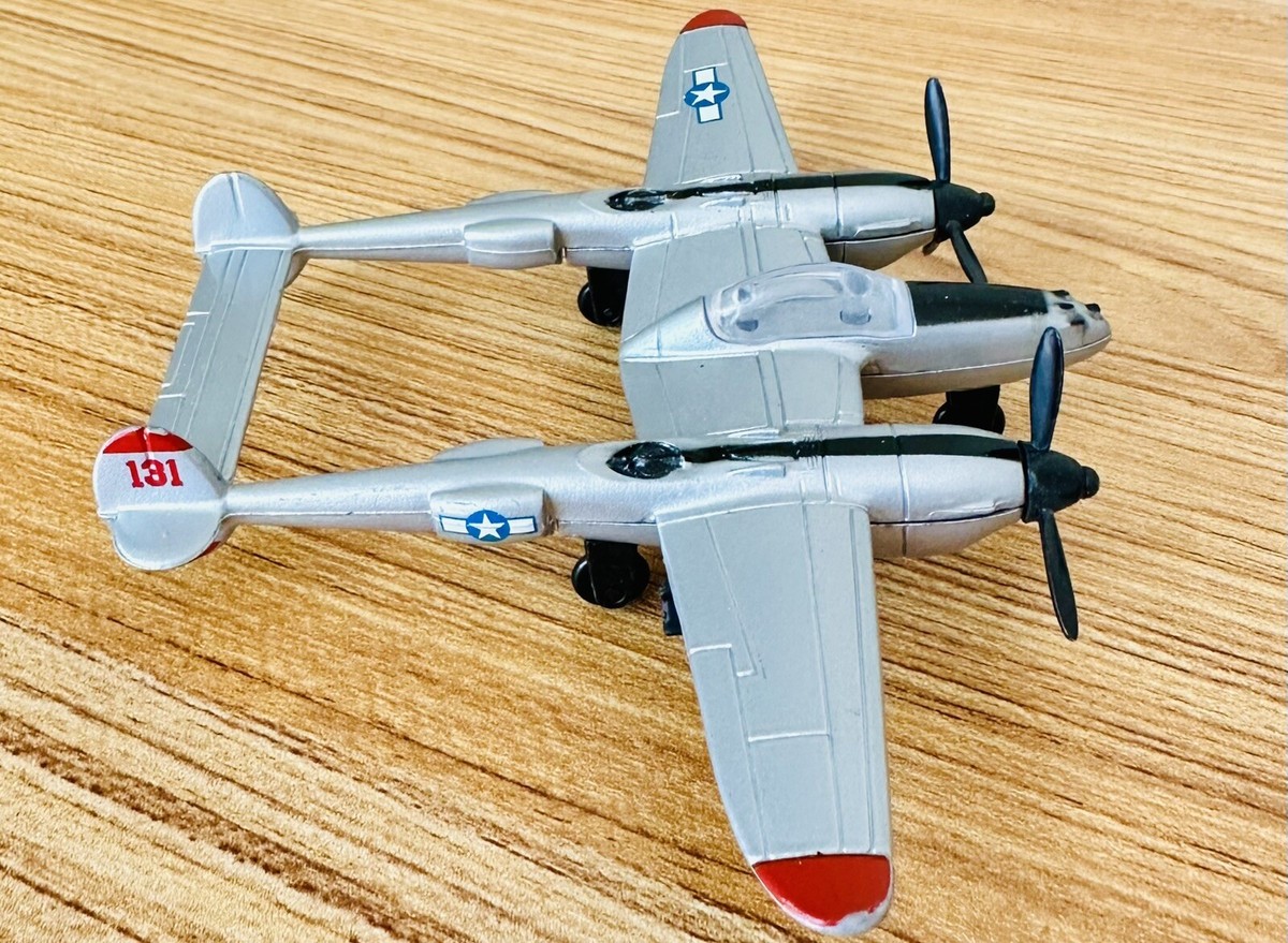 Toys R Us True Heroes Diecast Lockheed Martin P-38 Lightning 4 x 5