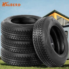 Set 4 6Ply ST215/75D14 Trailer Tires 215 75 14 Replacement Tubeless Load Range C