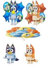 Bluey Party Bingo Bluey Balloon Birthday Decorations Foil Latex Balloons Blue