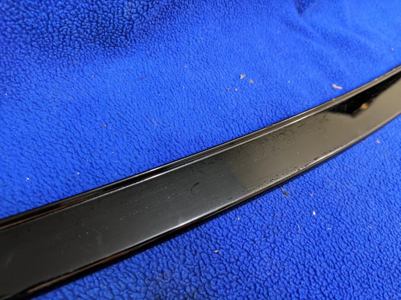 black Bentley Continental Flying Spur Rear Bumper Cover Finisher trim upper