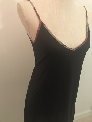 Maria Filo Dress 90s style Black Slip Brazilian Designer Size M