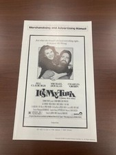 It's My Turn 1980 pressbook Uncut Complete Pristine Condition! Michael Douglas
