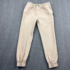 American Hawk Boys Khaki Jogger Pants Size 7 577HNBLH Tan Cotton Chino