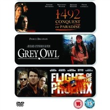 1492 Conquest of Paradise/Grey Owl/Fligh DVD Brand New UK Release Genuine Fast
