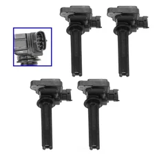 Fit for 2003-2011 Saab 9-3 Aero 2.0L Turbo UF526 Replacement 4pcs Ignition Coils