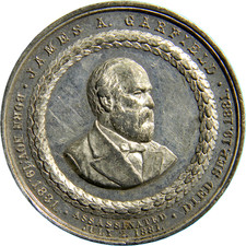 1890 James A. Garfield Memorial  Medal by Key     (04553)