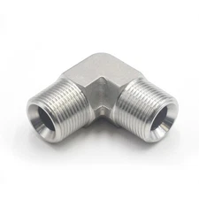 HFS(R) 3/4" NPT Male 90 Degree Forged Elbow Stainless Steel 304 Pipe Fitting