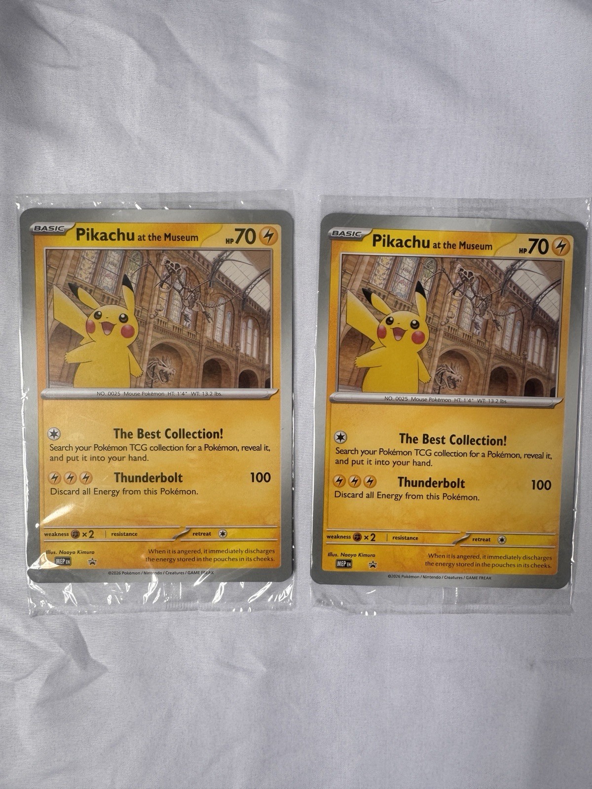 Pokémon TCG Pikachu at the Museum Promo Oversized 0025 NEW SEALED