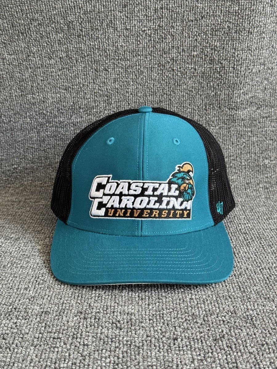 '47 Brand Coastal Carolina Trucker Snapback Teal Black Hat Mesh Back NCAA