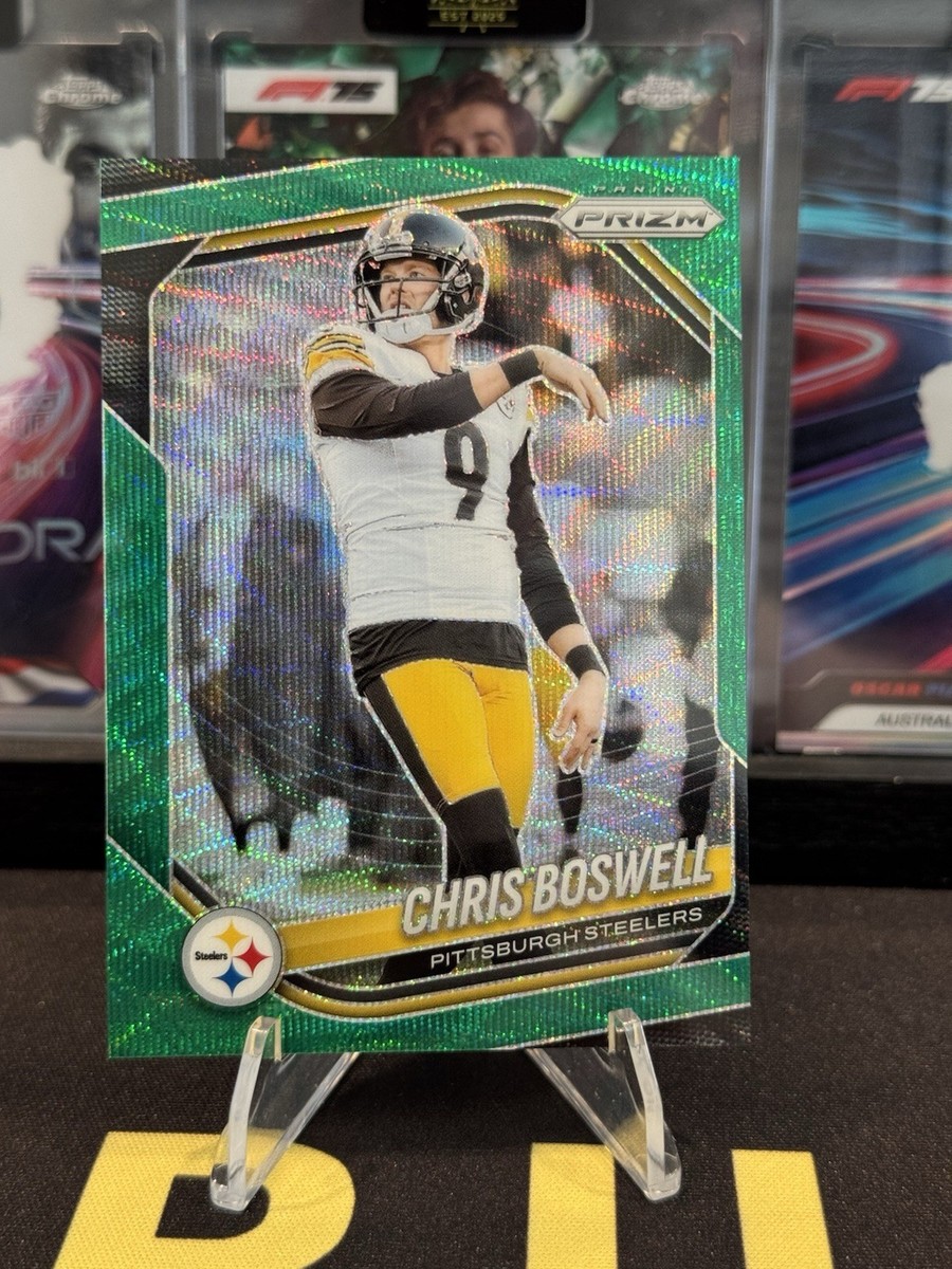 2025 Panini Prizm #174 Chris Boswell Green Wave Prizm Pittsburgh
