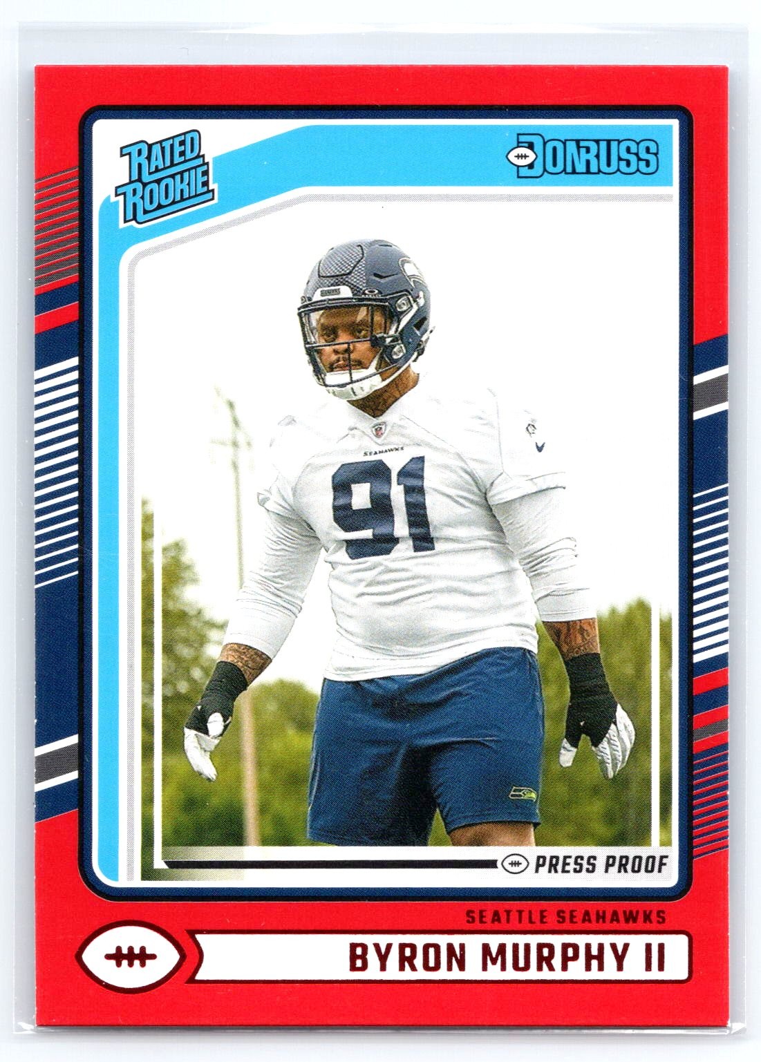 2024 Donruss #321 Byron Murphy II Press Proof Red