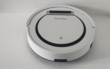 Pure Clean Smart Robot Vacuum sleek white vacuum cleaner brand pure clean
