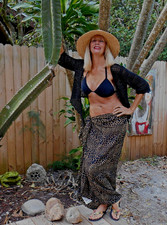 Animal Print BEACH SARONG BEACH COVER UP SWIMSUIT COVER UP PAREO