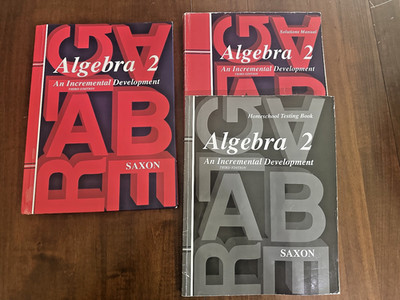 Saxon Algebra 2 Math Set Solutions Manual 3rd Edition GREAT Condition