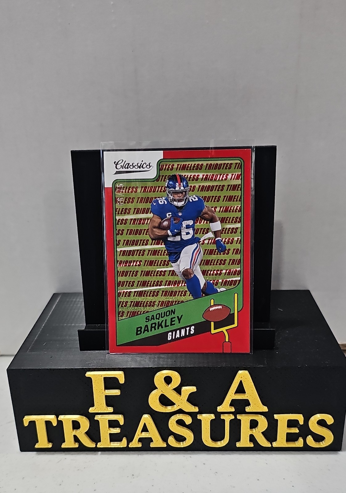 2021 Panini Classics - Saquon Barkley #54 Timeless Tributes Red 66/75