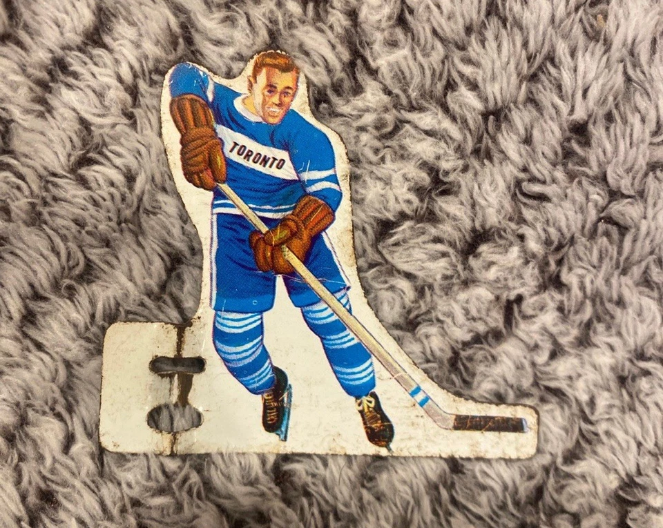 Vintage Munro Table Hockey Players SET of 5 Toronto Maple Leafs Missing 1 - Image 4 of 4