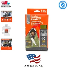 Compact Heat Reflective Survival Blanket - 58" x 98", Windproof & Tear-Resistant