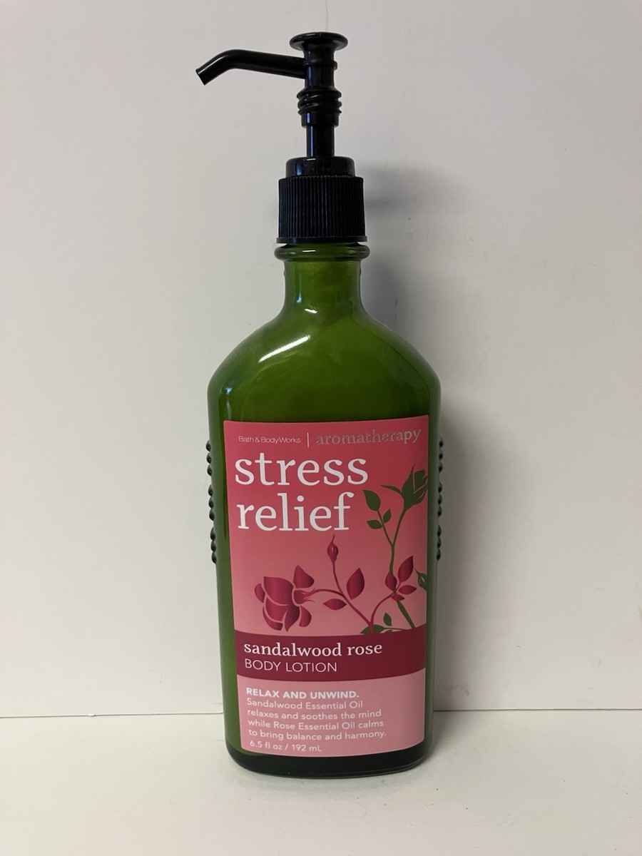 Bath Body Works Aromatherapy Stress Relief Sandalwood Rose Body Lotion  oz
