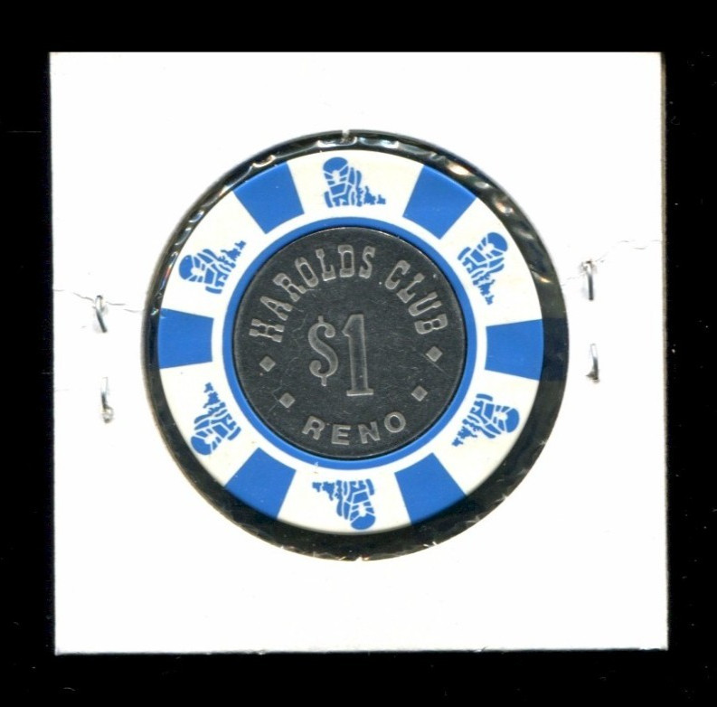 $1.00 Harolds Club Casino Chip,  Las Vegas, NV - 1989