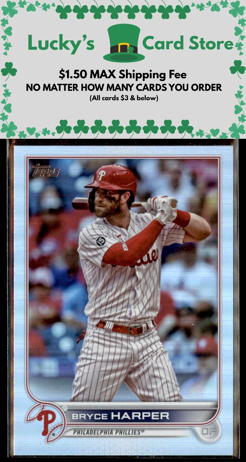 2022 Topps #250 Bryce Harper Rainbow Foil