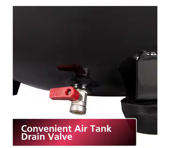 Husky 6 Gal Air Compressor 175 PSI Electric Oil-Free Pancake Dual Gauge Tool NEW