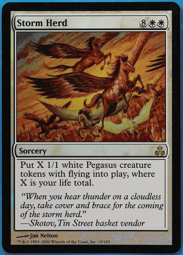 Storm Herd FOIL Guildpact PLD White Rare MAGIC MTG CARD (ID# 505679) ABUGames - Picture 1 of 2