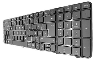 DE -Tastatur Keyboard mit Beleuchtung, Rahmen für HP Pavilion DV6-7100, DV6-7000