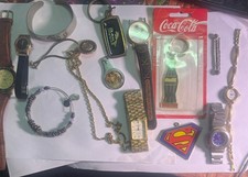Lot tiroirs poubelle divers bijoux vintage à aujourd'hui montres....-2