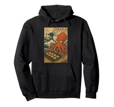 Japanese Osaka Takoyaki Wave Design Hoodie 