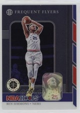 2019 Panini NBA Hoops Premium Stock Frequent Flyers Purple Ben Simmons #10 oc3