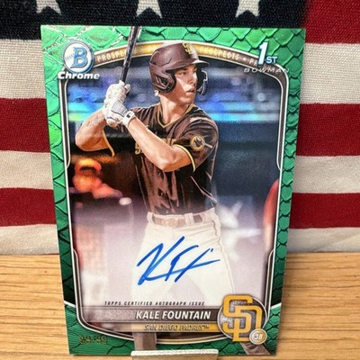 Topps Bowman Chrome 2025 Kale Fountain Prospect Autographs Auto Padres #CPA-KFO