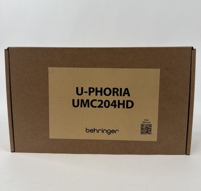 Behringer UMC204HD U-phoria USB Audio Interface (Brand New)