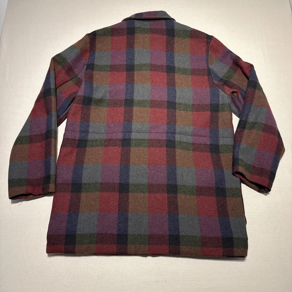 Swanndri New Zealand Wool Jacket XL Check Plaid Heavy Vintage Tartan Lined 42" - Image 2 of 4
