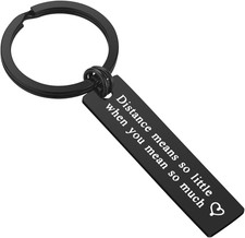 Couple Keychain for Boyfriend Girlfriend Long Distance Relationship Keyring Goin