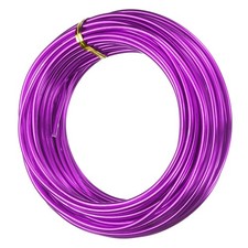 9 Gauge 3mm Aluminum Wire 32.8 Ft 10m Bendable Metal Wire, Purple
