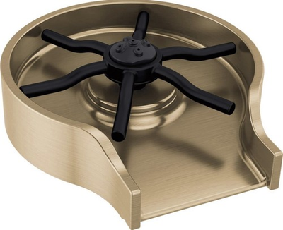 #ad #ad Delta Faucet Metal Glass Rinser Kitchen Sinks Bar Glass RinserChampagne Bronze $220.00