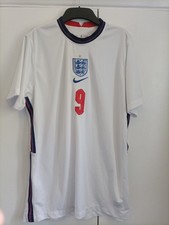 MAILLOT DE FOOTBALL ENGLAND HOME GRANDE TAILLE 44 POUCES MARQUE NIKE. NO 9 KANE