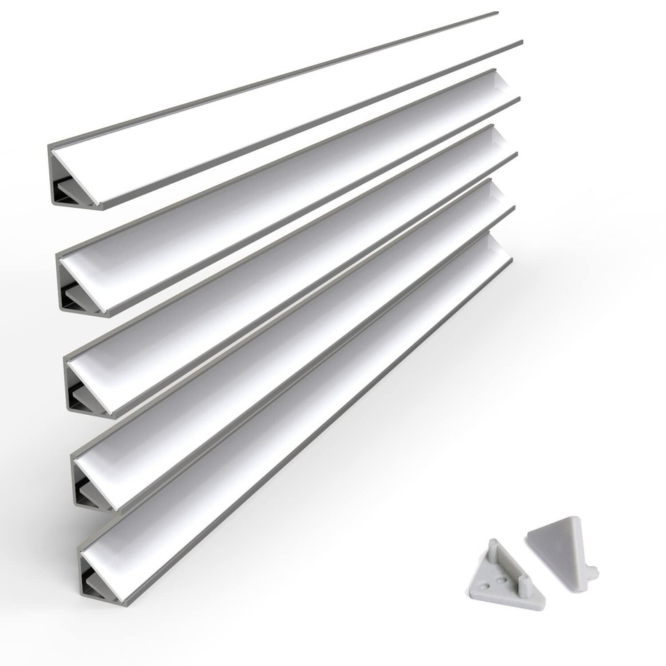 Corner LED Channel Kit 30/60 Degree Surface Mount Profile Model Cabi12 ...