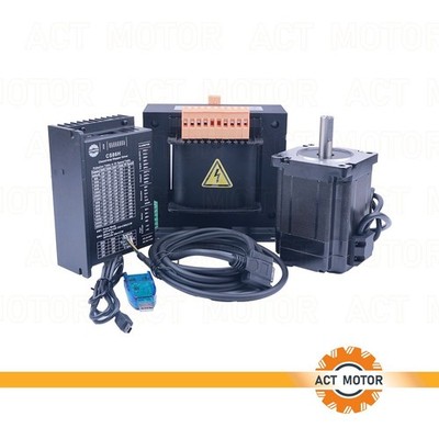 1Axis Nema34 Closed Loop Schrittmotor Servo 7.5Nm 6A 34SSM9460&CS86H&Transformer