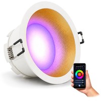 Gexia Smart Rgbw Einbaustrahler Weiß Gold Ø11Cm Inkl. GX53 Led 6W 230V Spot